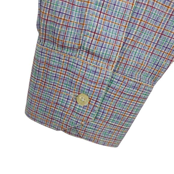 Etro Milano Button Down Shirt Mens Size 39 Multicolored Cotton Long Sleeve - Picture 4 of 7